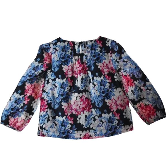 Janie and Jack Floral Pintuck Blouse Toddler Girl size 4 - Picture 3 of 9